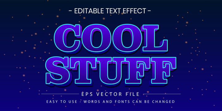 Cool Stuff Retro Serif 3D Editable Text Effect