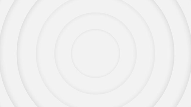 Animated White Concentric Circles Looping Background