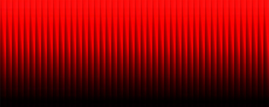 Abstract dark background displays glowing vibrant red vertical lines interrupted by smooth, undulating light patterns suggesting intense energy or digital motion perfect for modern graphic overlays.