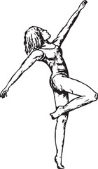 ballet dancer jumping © Creava