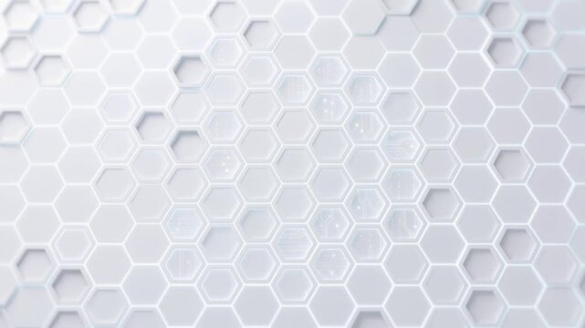 White Futuristic Abstract Technology Background