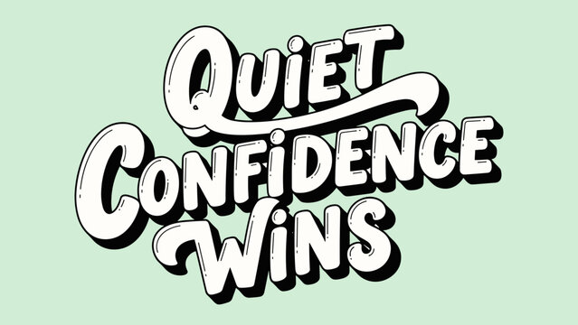 Inspirational motivational quote typography design.