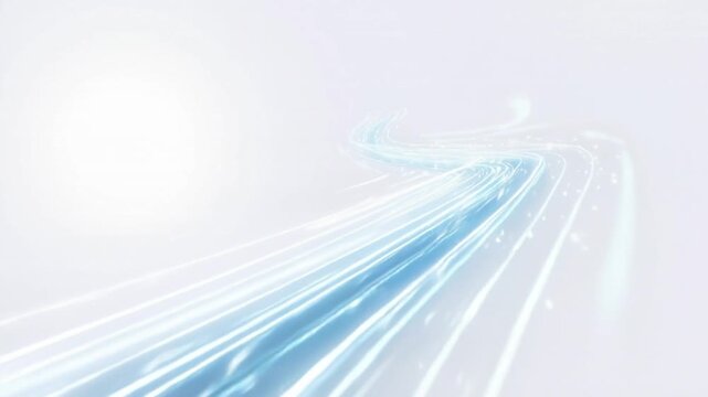 White Futuristic Abstract Technology Background Motion