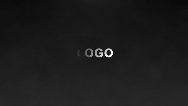 4k ultra HD 3d cinematic fire burning logo animation. logo stings, 3d render of a modern logo revealer 