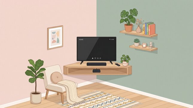 Modern interior living room design