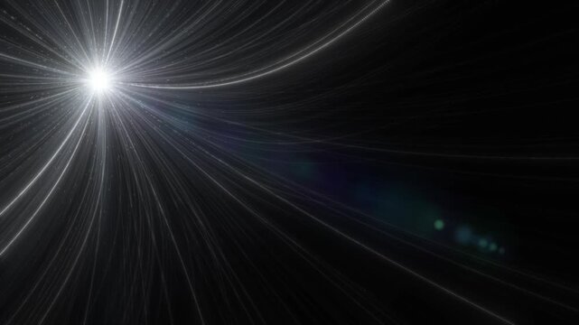 white color glowing optical flairs with moving particles modern design loopable gradient background
