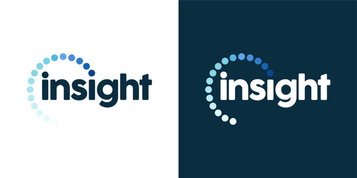 insight word mark logo design inspiration