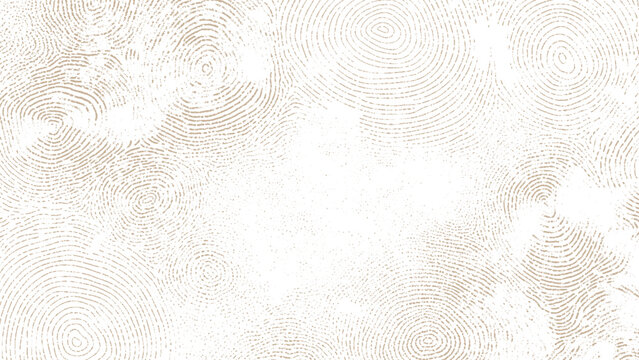 Brown fingerprint patterns on white background for design and texture abstract graphic element