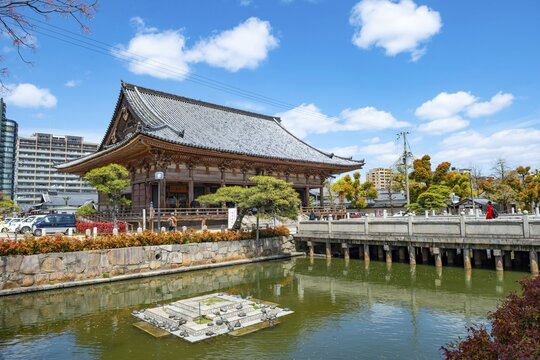 Turtle Pond, Shitennoji Temple, Buddhist Temple, Osaka, Japan