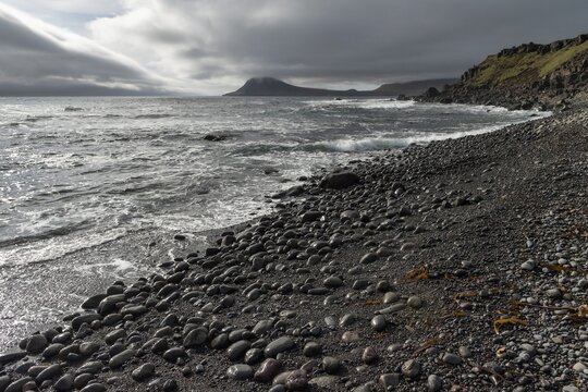 Beach, Krossnes, municipality of &Aacute;rnes, Strandir, West Fjords, Iceland