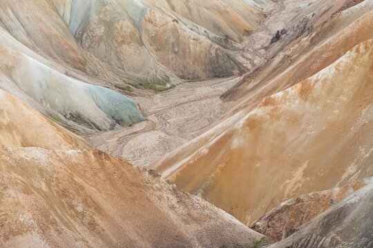 Coloured Rhyolite Mountains, Landmannalaugar, Highlands, Iceland