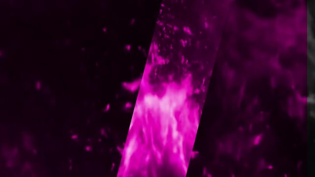 Pink Fire Countdown Timer Animation with Glowing Particles on Dark Background