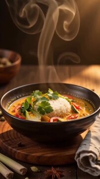 Klassische Thai Curry Bowl