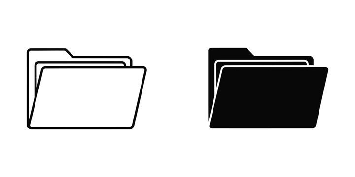 Open folder document management system icon vector illustration with document directory organize