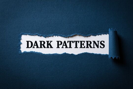 Dark Patterns deceptive user interface design concept