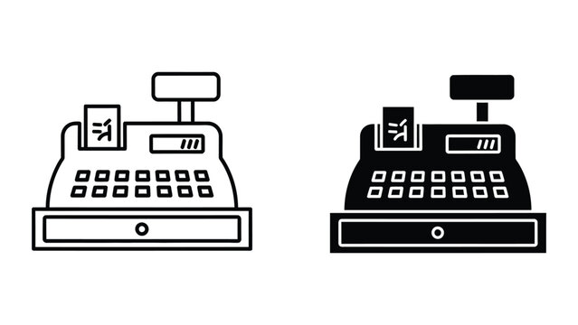 Vintage adding calculator machines in black and white