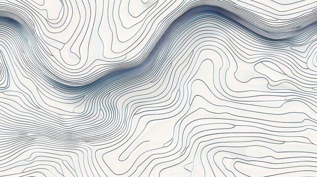 Abstract Blue and White Topographic Line Art Background Geometric Patterns Minimalist Design