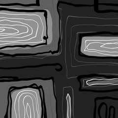 Abstract image for printing. Picture for modern interiors. The picture is painted by hand on a tablet. © neurostructure