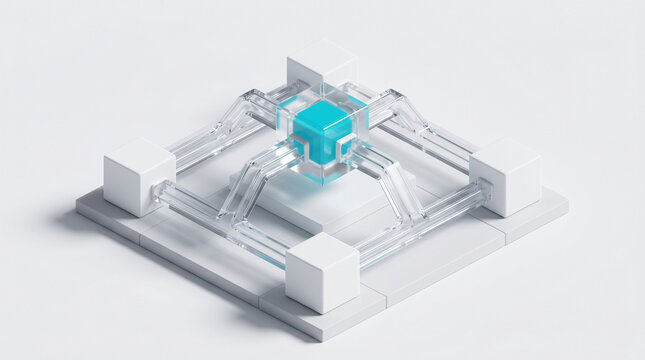 Premium 3D DePIN Decentralized Compute Network Node Grid and Distributed GPU Cloud Infrastructure Allocation SaaS