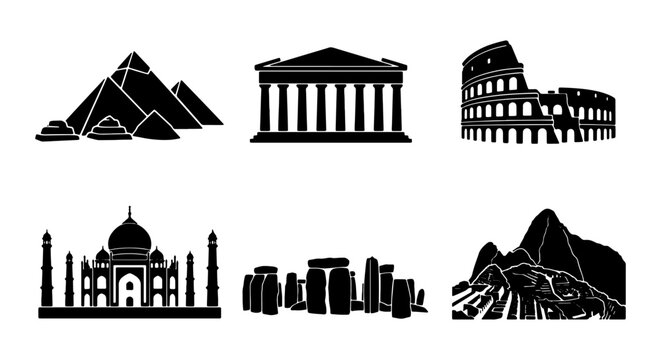 Iconic Landmarks Collection: Ancient Wonders, Architectural Marvels, World Heritage Sites, Travel Destinations