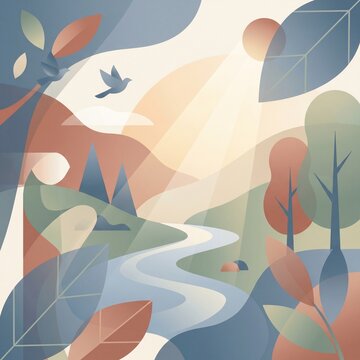Sustainable Living and Environmental Conservation Concept