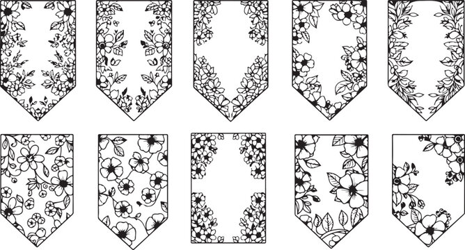 Black and white mandala pattern seamless vector design Vector
