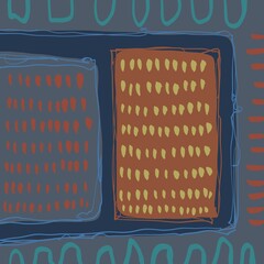 Abstract image for printing. Picture for modern interiors. The picture is painted by hand on a tablet. © neurostructure
