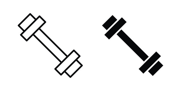 Gym icon graphic set. Vector icons