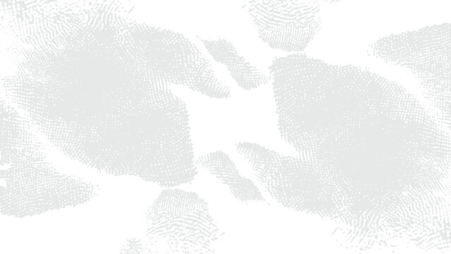 Gray fingerprint patterns on white background for security and identity concept