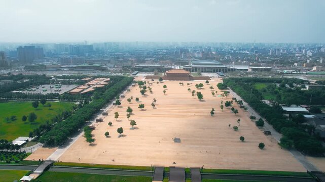 Daming Palace National Heritage Park Plaza in Xi'an in Daming Palace National Heritage Park, Xi an, China