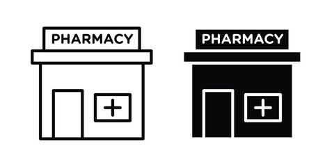 Pharmacy icon graphic set. Vector icons © Rubina