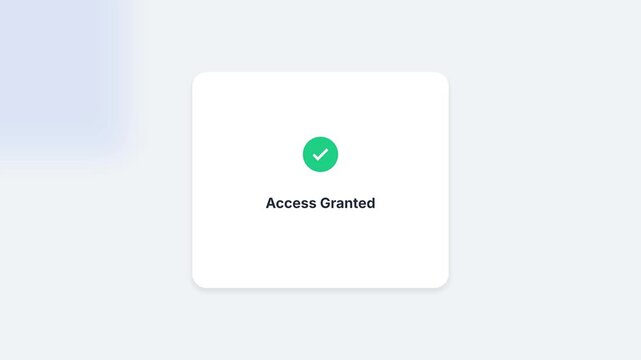 Account Login Process: User Authentication and Access Granted Confirmation.