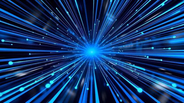 Blue Light Rays in Space