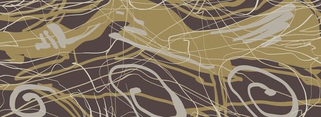 Abstract image for printing. Picture for modern interiors. The picture is painted by hand on a tablet. © neurostructure