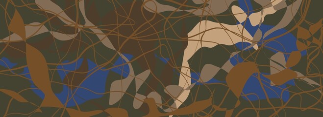 Abstract image for printing. Picture for modern interiors. The picture is painted by hand on a tablet. © neurostructure