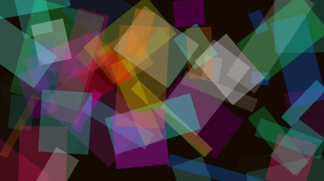 Abstract 3d geometric cubes rotating motion 3d animation