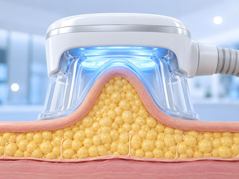 Cryolipolysis suction applicator concept