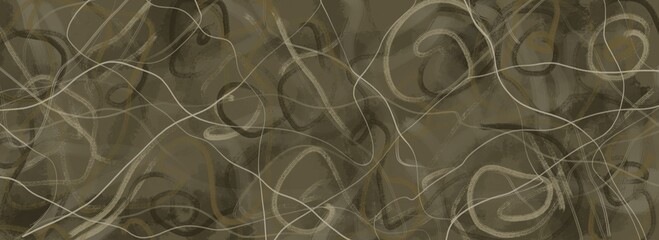 Abstract image for printing. Picture for modern interiors. The picture is painted by hand on a tablet. © neurostructure
