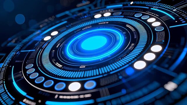 Futuristic digital interface design