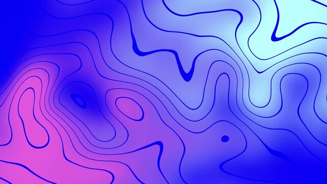 Dynamic glowing liquid flow. Vibrant motion effect animation.