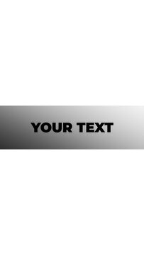 Minimal Stomp Bold Typography &ndash; Black White Word by Word Brand Opener Vertical