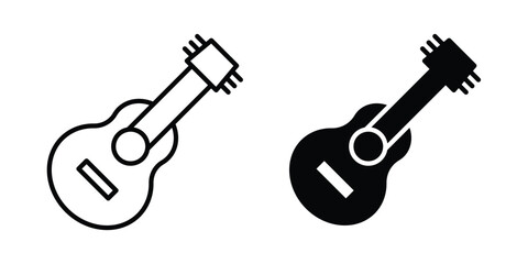 Naklejka premium Guitar icon graphic element for project and web designs
