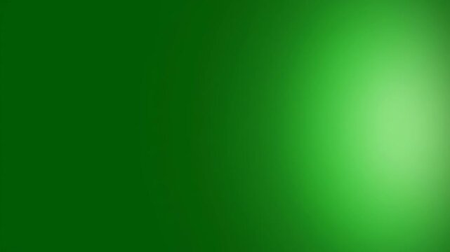 Moving light effect on green background