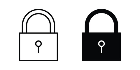 Lock icon graphic element for project and web designs © Sara