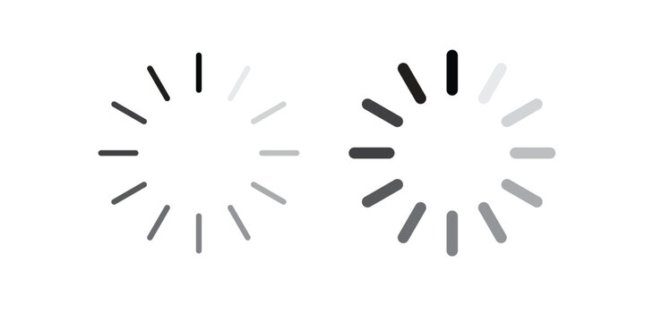 Loading icon graphic element for project and web designs
