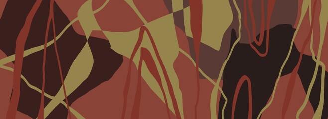 Abstract image for printing. Picture for modern interiors. The picture is painted by hand on a tablet. © neurostructure