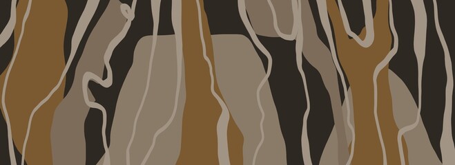 Abstract image for printing. Picture for modern interiors. The picture is painted by hand on a tablet. © neurostructure