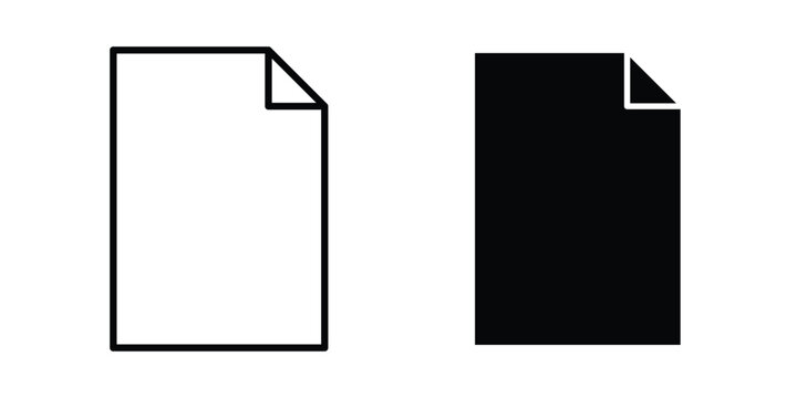 Paper icon graphic element for project and web designs