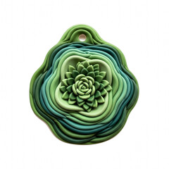 Obraz premium Layered green succulent sculpture