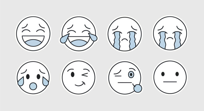 Emoji icons expression collection